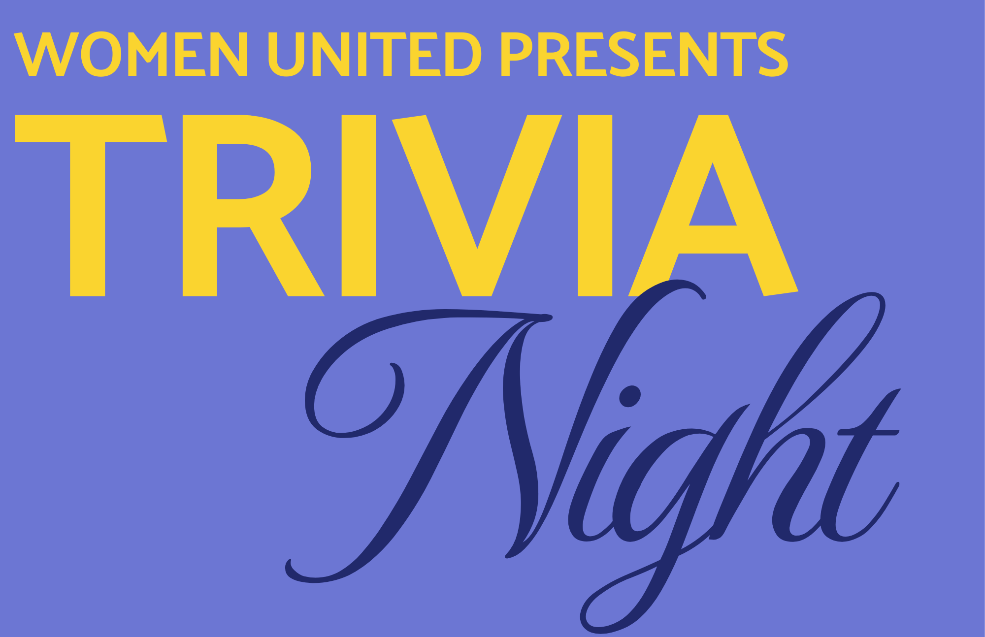 Trivia Night banner for website