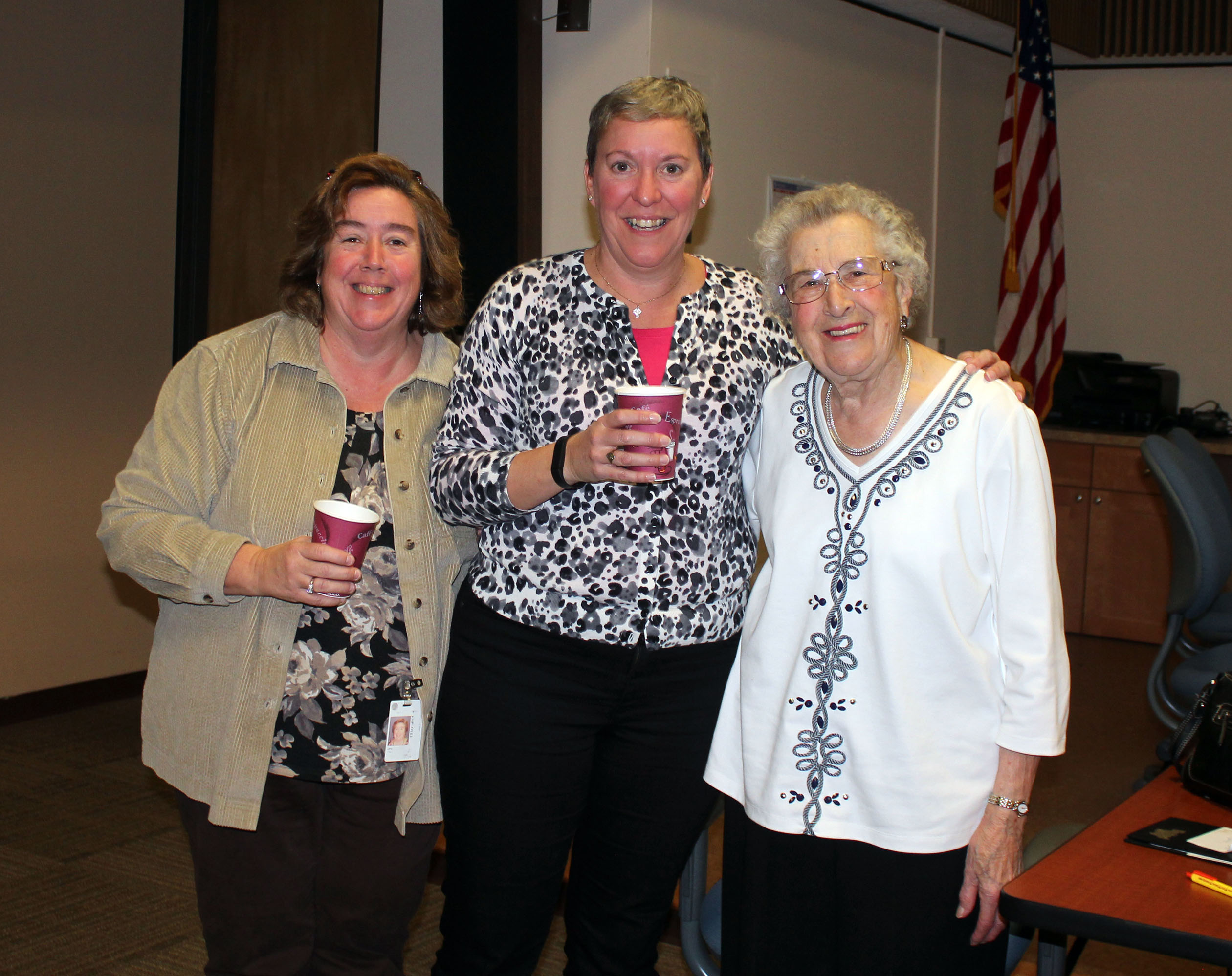 Loyal Coordinator of the Year - Mary Hill (center), City of Groton