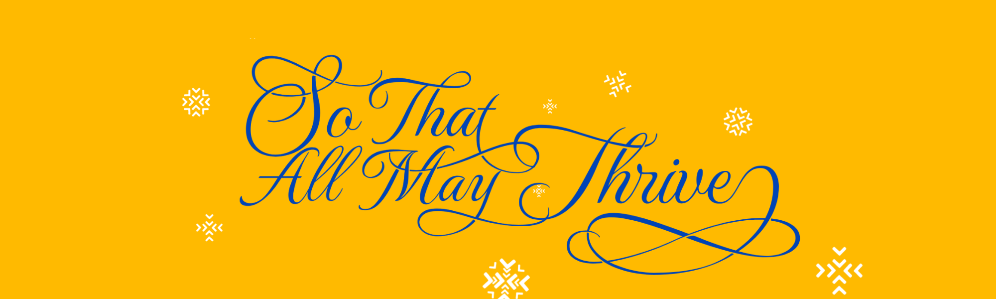 So that all may thrive