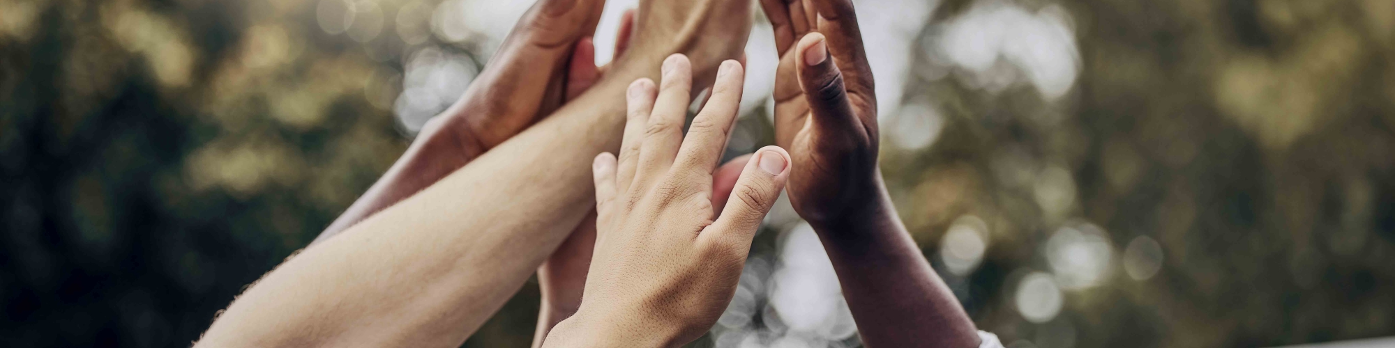 Hands lifting up