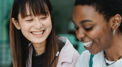 Students talking